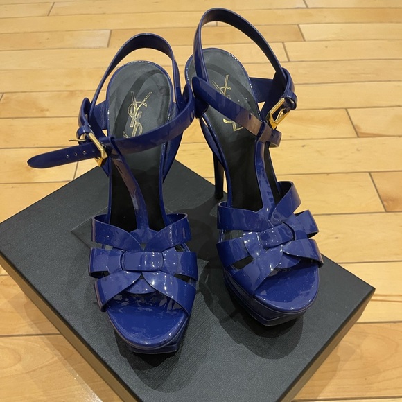 Saint Laurent Tribute Heeled Sandals size 37 - Picture 2 of 7